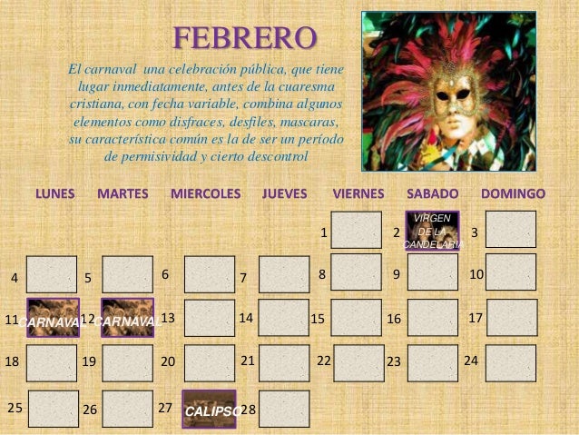 Calendario De Fiestas Tradicionales Venezolanas 1 calendario de fiestas tradicionales de venezuela 2020