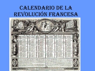 Calendario de la revolución francesa 