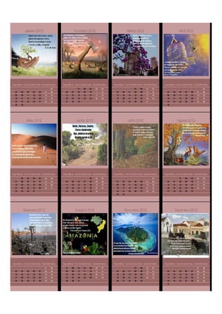 Calendario ecologico 2012