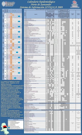 Calendario Epidemiologico 2009