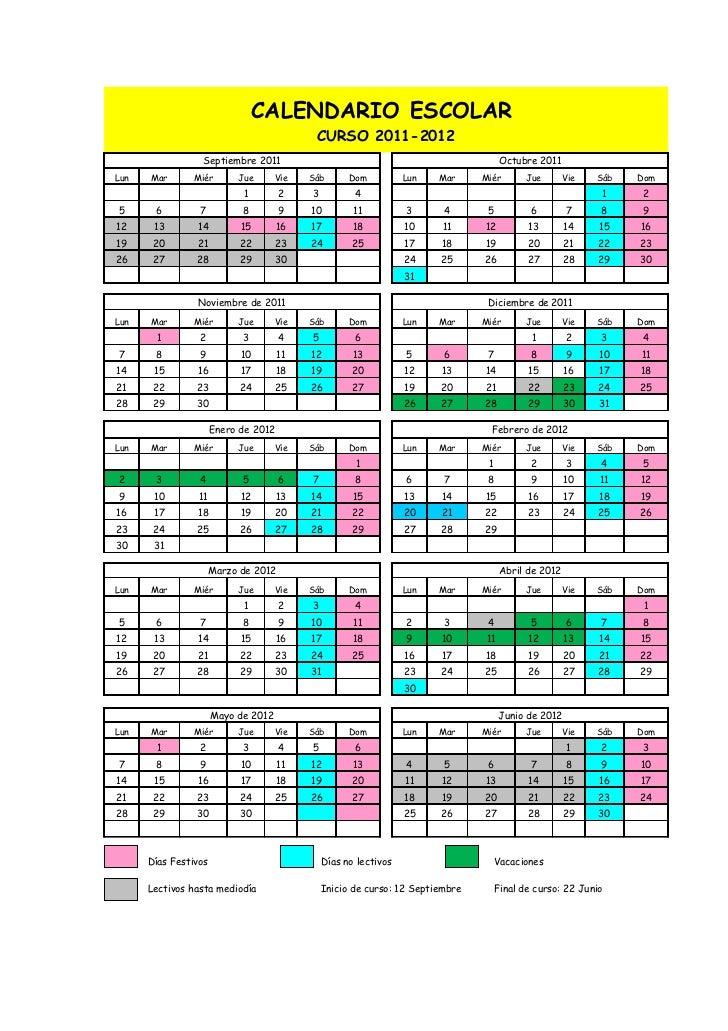 Calendario Escolar 2011 12 calendario escolar cantabria 12 13