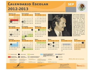 Calendario escolar 2012 2013