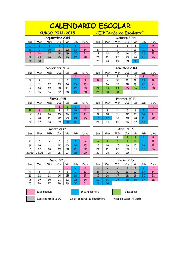 Calendario Escolar 2014 2015 calendario escolar brasil