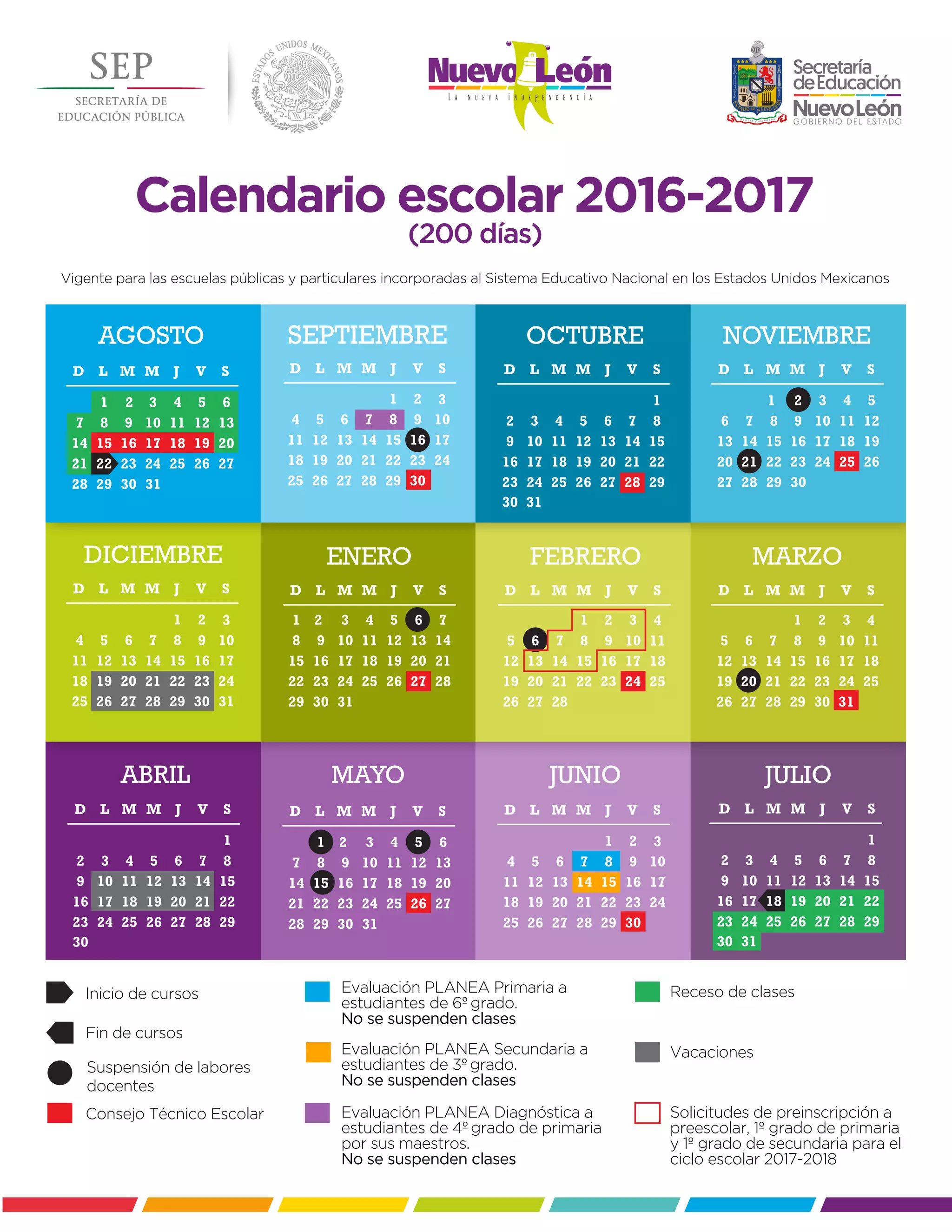 Calendario escolar 2016-2017_copy | PDF