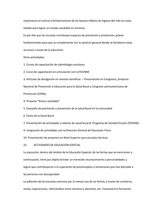 Calendario escolar año 2011