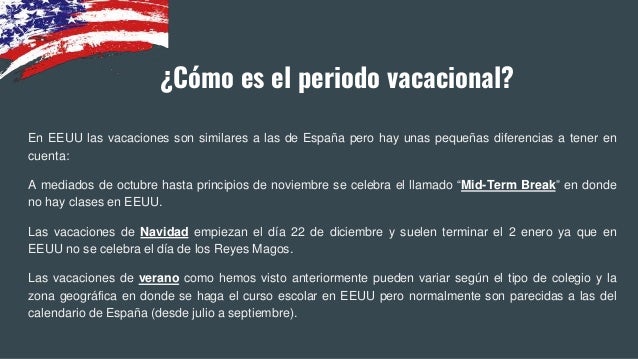 Calendario Escolar En Eeuu calendario escolar eeuu