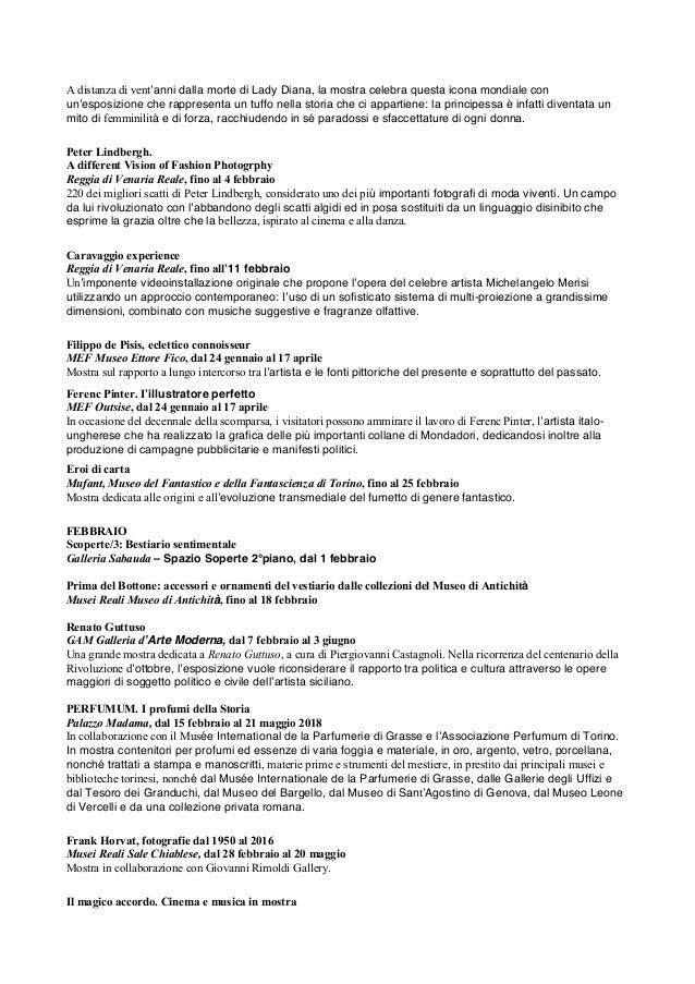 Calendario Eventi 2018torino