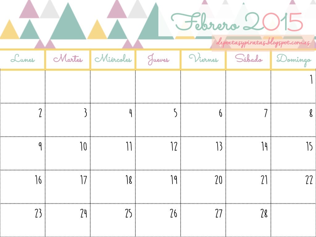 Calendario febrero por semana para imprimir: ¡Organiza tu mes de forma práctica!