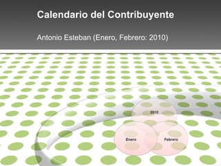 Calendario del Contribuyente Antonio Esteban (Enero, Febrero: 2010) 