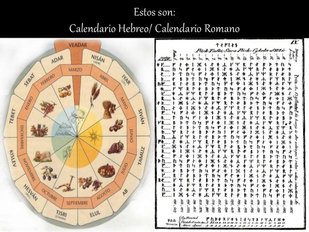 Calendario Hebreo Vs Calendario Romano calendario griego y romano