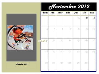 Calendario javier jhonatan
