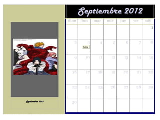Calendario javier jhonatan