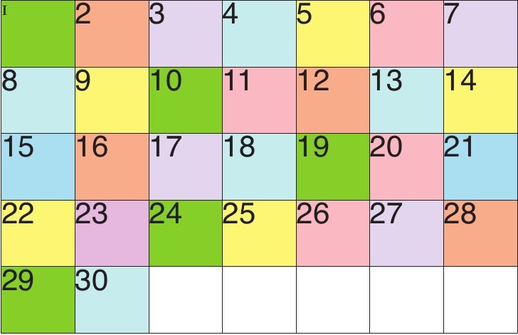 Calendario Layout 1