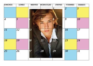 Calendario Layout 1
