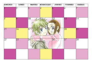 Calendario Layout 1