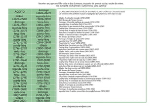 Calendario Linear Segundo Semestre