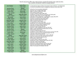 Calendario Linear Segundo Semestre