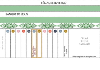 Calendario Linear Segundo Semestre