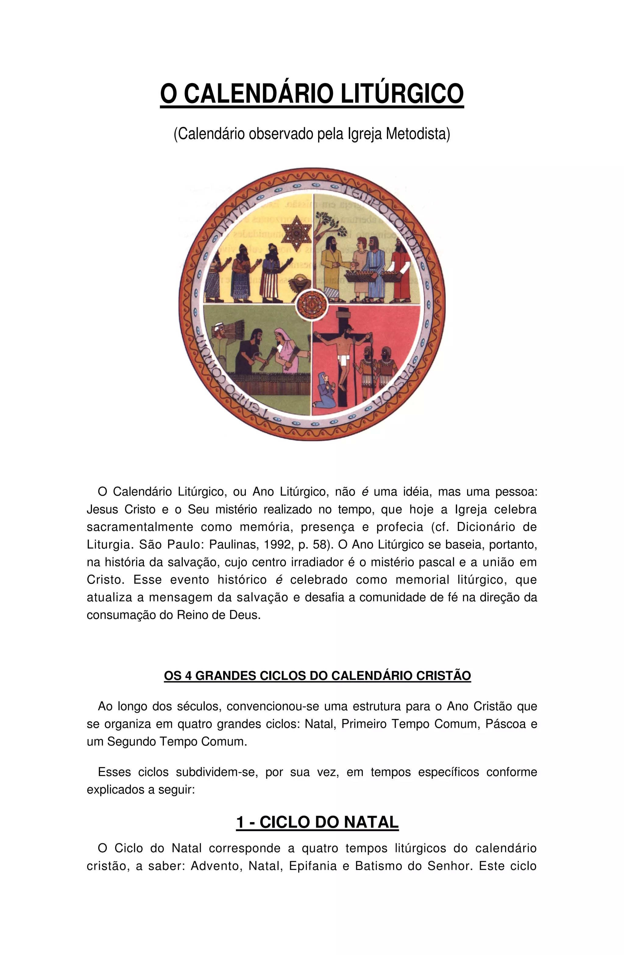 Calendario liturgico cristao (1) | PDF