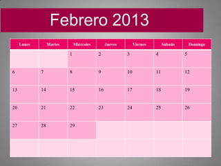 Febrero 2013
 