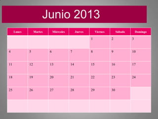 Junio 2013
 