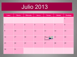 Julio 2013
 