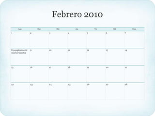 Calendario meses