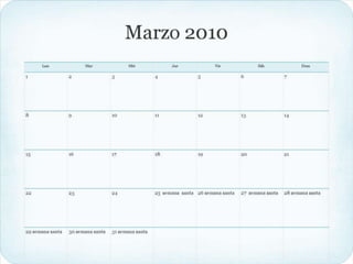 Calendario meses
