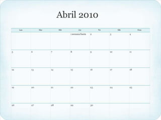 Calendario meses