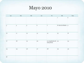 Calendario meses