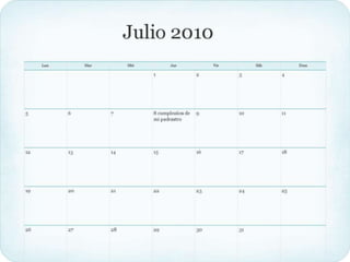 Calendario meses