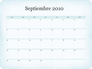 Calendario meses