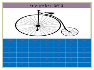 Calendario mes por mes