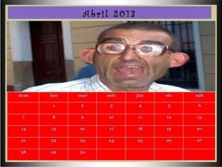 Calendario mes por mes