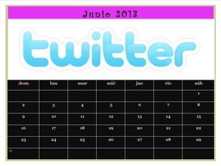 Calendario mes por mes