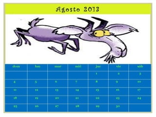 Calendario mes por mes