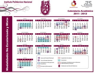 Calendario noescolarizada