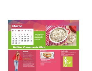 Calendario nutricional marzo 2015