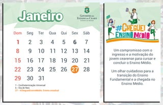 Calendário 2017 - Secretaria da Educação do Estado do Ceará