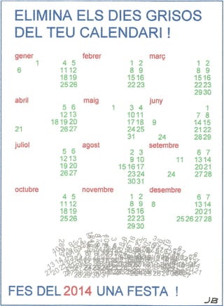 Calendari optimista