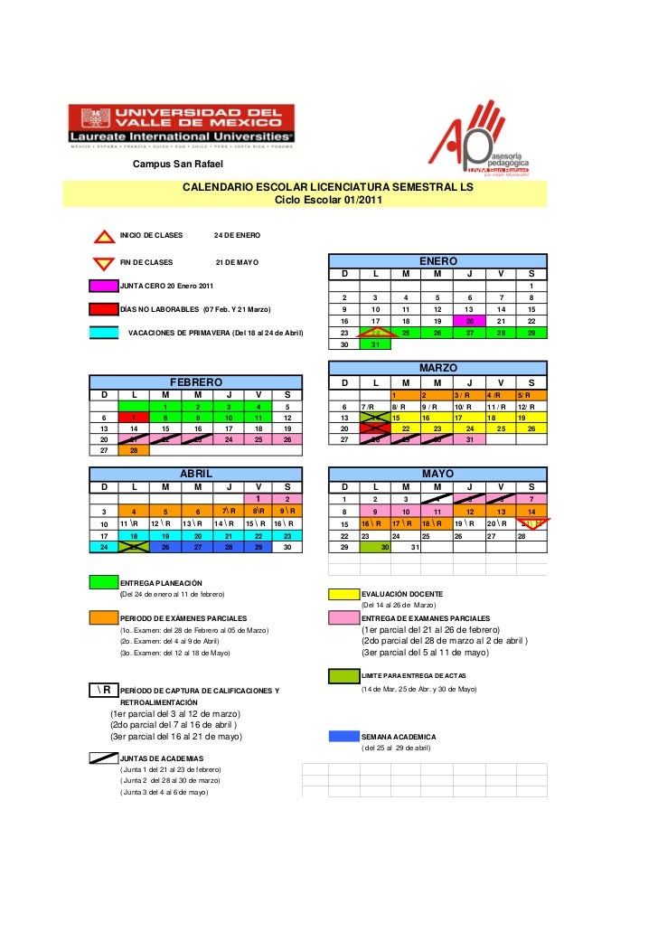Calendario san rafael 01 2011