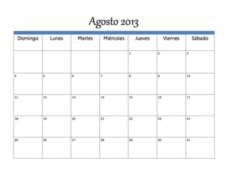 Calendario sept ago