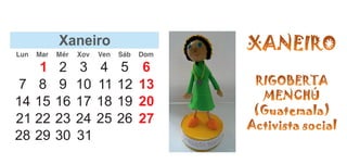 Calendario sobremesa wire o cpi uxio novoneira