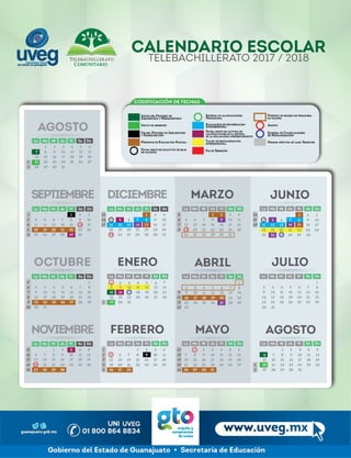 Calendario tbc 2017-2018