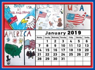 January 2019
2
9
16
23
30
4
11
18
25
5
12
19
26
6
13
20
27
7
14
21
28
1
8
15
22
29
3
10
17
24
31
Monday Tuesday Wednsday Thursday Friday Saturday Sunday
 