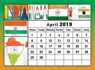 April 2019
Monday Tuesday Wednsday Thursday Friday Saturday Sunday
3
10
17
24
5
12
19
26
6
13
20
27
7
14
21
28
1
8
15
22
29
2
9
16
23
30
4
11
18
25
 