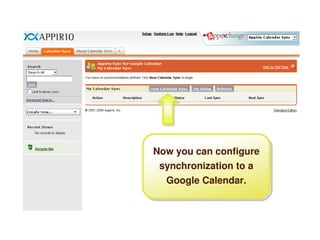 Salesforce and Google Calendar