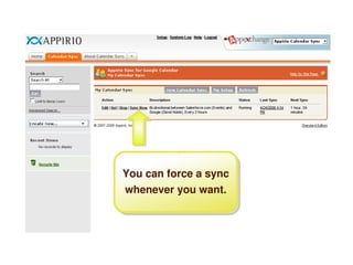 Salesforce and Google Calendar