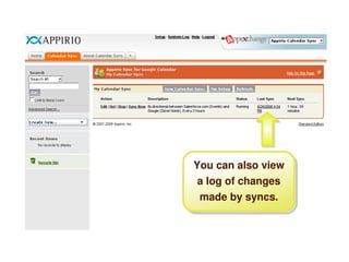 Salesforce and Google Calendar