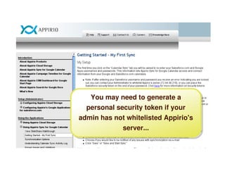 Salesforce and Google Calendar